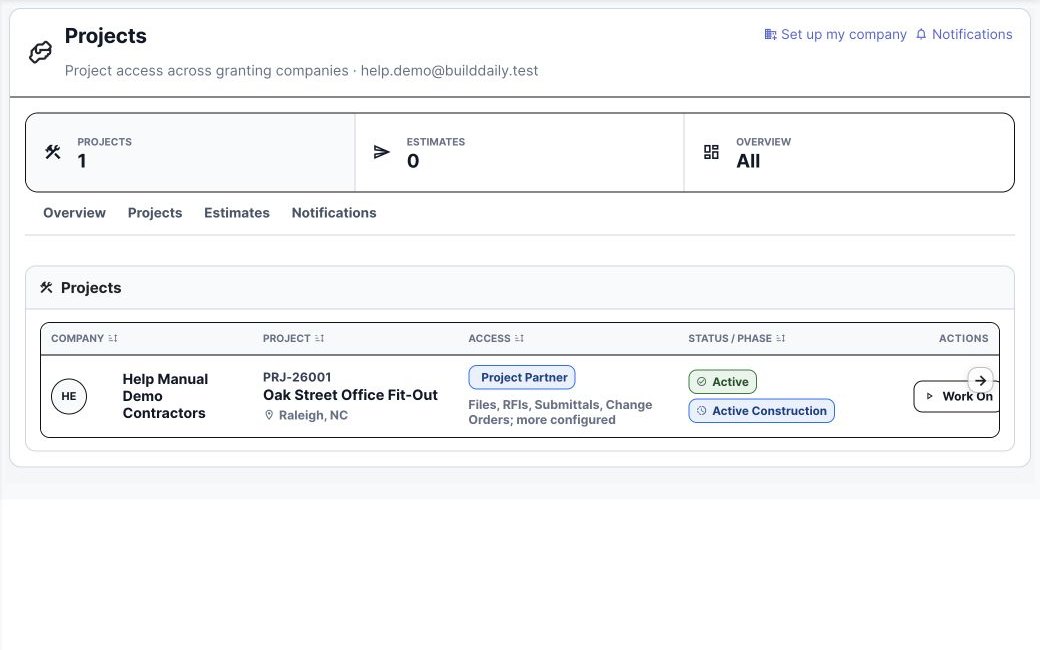 Partner portal